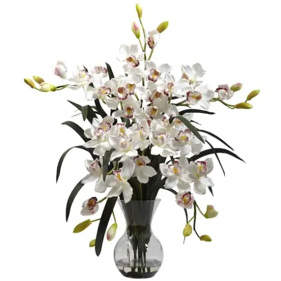 2.8ft. Large Cymbidium Arrangement in Vase  {1}