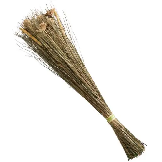 41" Brown Dried Plant Floral Bouquet Grass Natural Foliage with Deco Ball Accents {8}