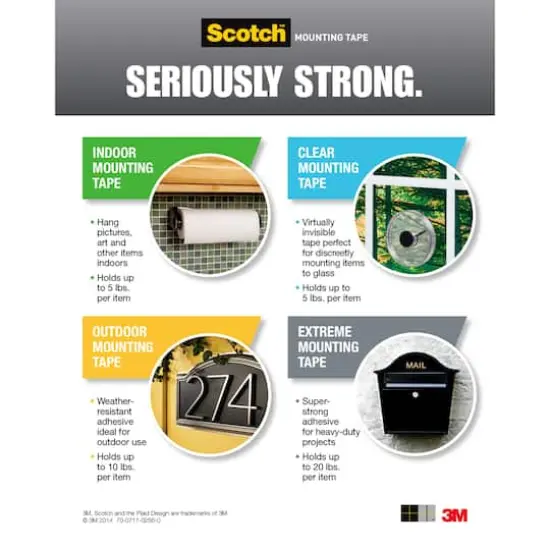 Scotch&reg; Heavy Duty Mounting Tape {7}