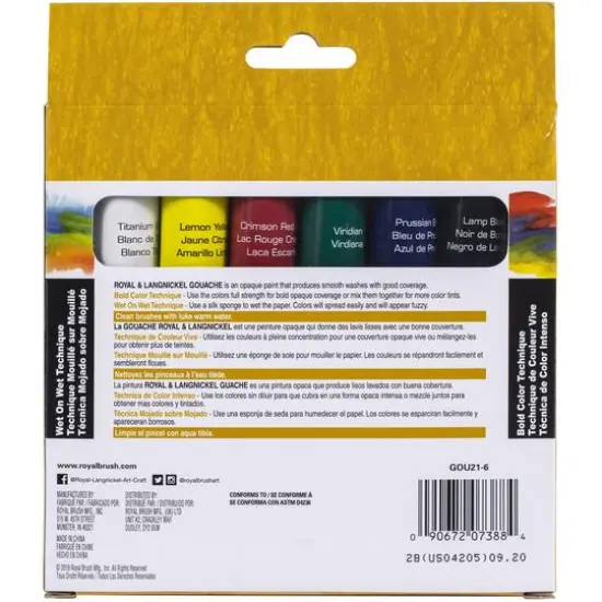 Royal & Langnickel&reg; Essentials&trade; Gouche Paint Set {4}