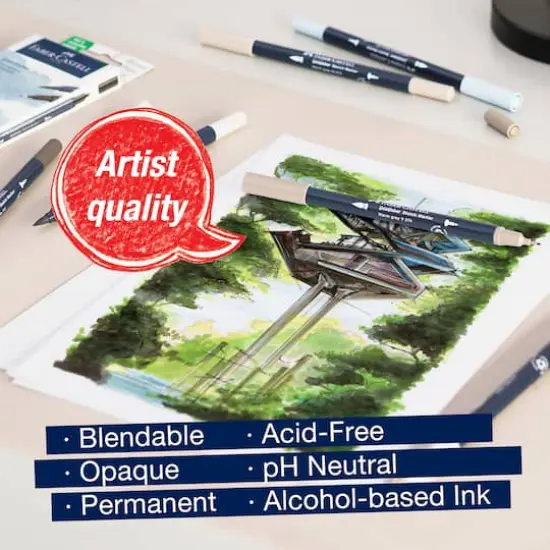 Faber-Castell&reg; Goldfaber Sketch Architecture Dual Tip Alcohol Markers {5}