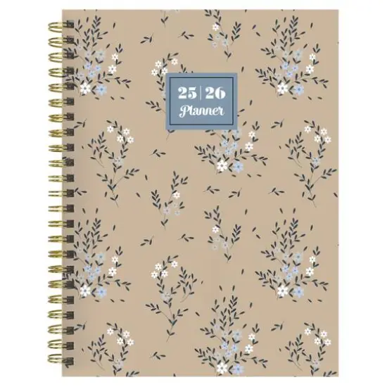 TF Publishing 2025-2026 Rustic Floral Medium Weekly/Monthly Planner {1}