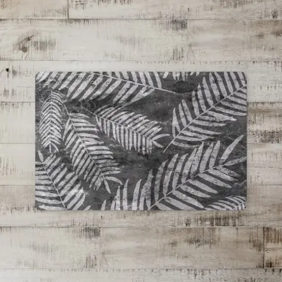 Sketched Fern Pattern 27" x 18" Floor Mat {3}