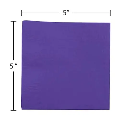 JAM Paper Small Beverage Napkins, 100ct. Purple {4}