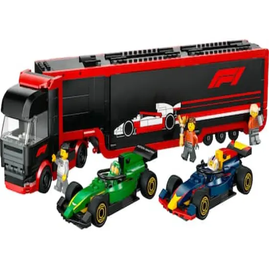 LEGO&reg; City F1&reg; Truck with RB20 & AMR24 F1&reg; Cars Toy Racing Transporter Set {3}