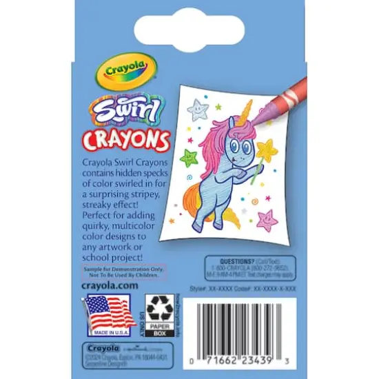 Crayola&reg; SWIRL Crayons, 6 Packs of 24 {4}