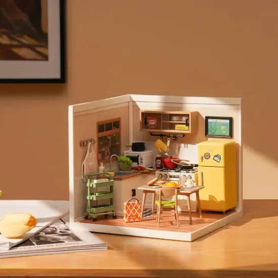 Rolife&reg; Super Creator Happy Meals Kitchen DIY Miniature Kit {4}