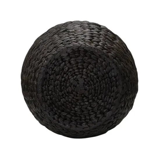 Household Essentials 19" Woven Hyacinth Storage End Table Brown {7}