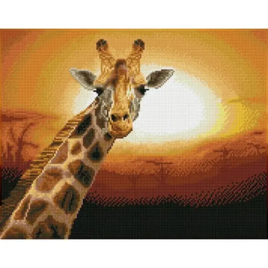 Diamond Dotz® Intermediate Sunset GiraffeAmboseli National Park, Kenya Diamond Art Painting Kit {3}