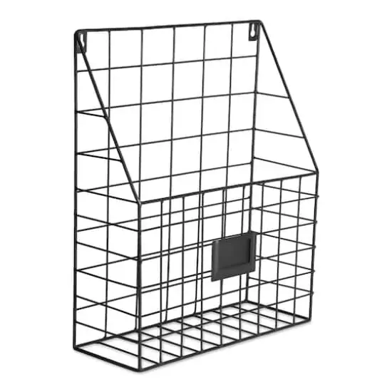 DII&reg; Farmhouse File Basket Set Black {4}