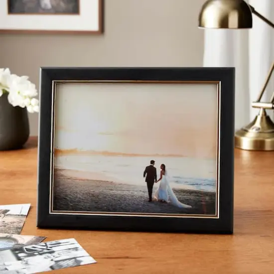 Expressions&trade; 8" x 10" Black & Gold Frame by Studio D&eacute;cor&reg; {3}