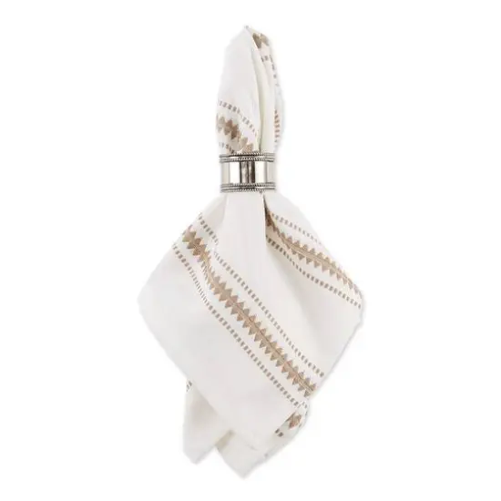 DII&reg; Stone Zig Dobby Stripe Cloth Dinner Napkins, 6ct. {3}