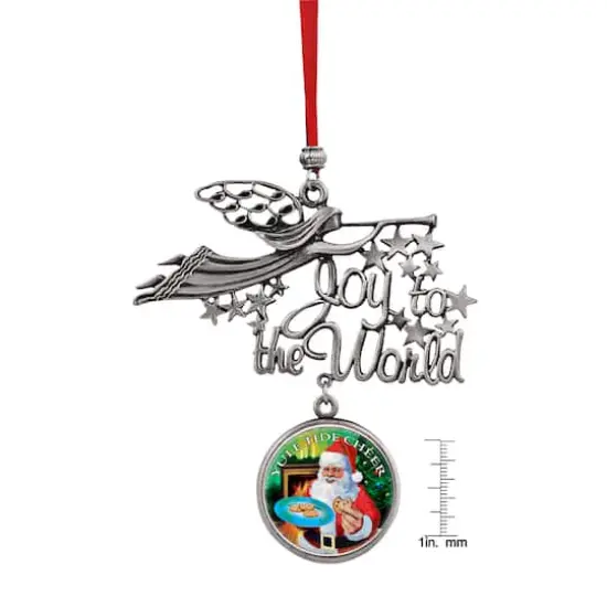 Joy to the World Santa Yule Tide Cheer JFK Half Dollar Ornament {3}