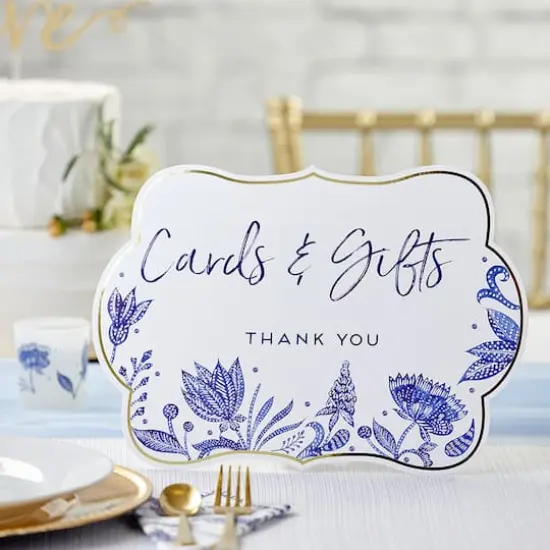 Kate Aspen&reg; Blue Willow D&eacute;cor Sign Kit {4}