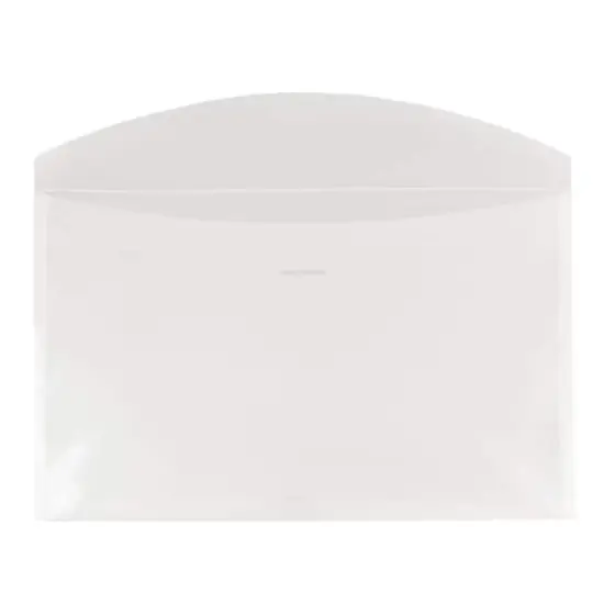 JAM Paper 6" x 9" Clear Plastic Tuck Flap Closure Envelopes, 12ct. {3}