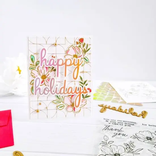 Pinkfresh Studio Quadrant Backdrop Hot Foil Plate {8}