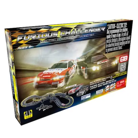 Golden Bright Furious Challenger Electric Powered Road Racing Set {1}