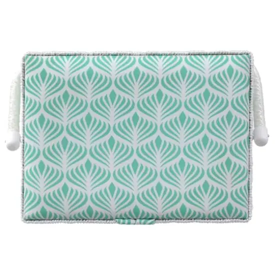 SINGER&reg; Large Blue Boho Fan Print Sewing Basket with Sewing Scissors & Notions {6}