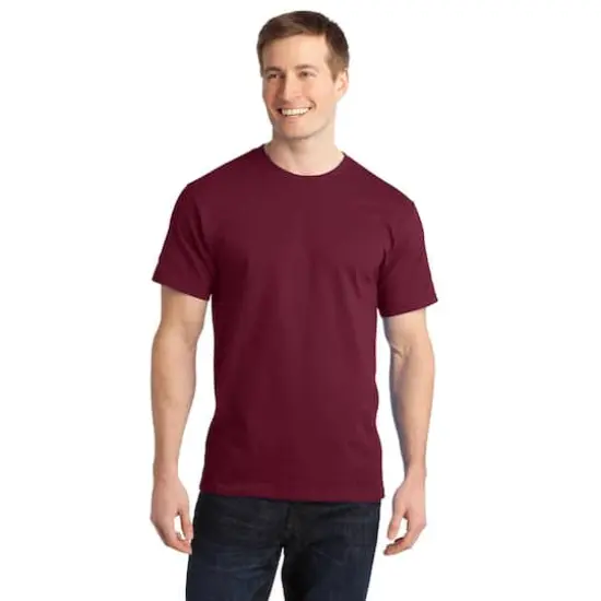 Port & Company&reg; Ring Spun Cotton T-Shirt Cardinal {4}