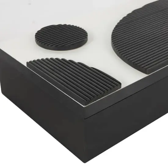 Black Wood Handmade Decorative Box Set {5}