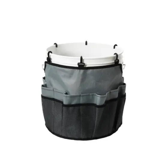 Household Essentials 19" Bucket Caddy with Trim Gray {1}