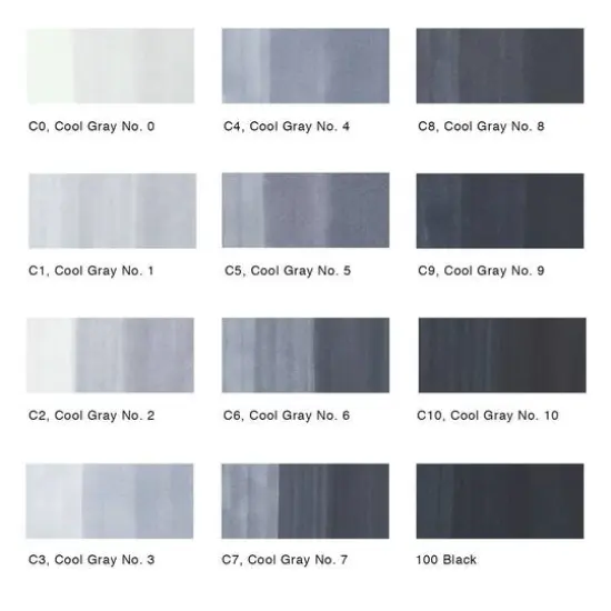 Copic&reg; Classic Cool Gray Marker Set {3}