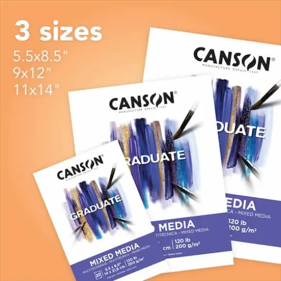 Canson&reg; Graduate Foldover Mixed Media Pad, 9" x 12" {5}