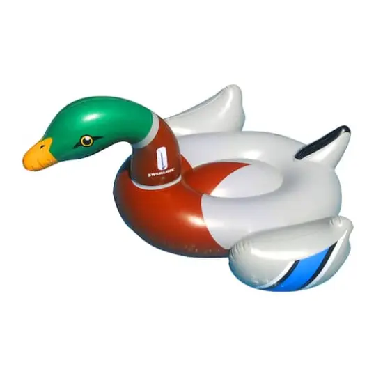 Swimline 88" Inflatable Mallard Duck Pool Float {1}