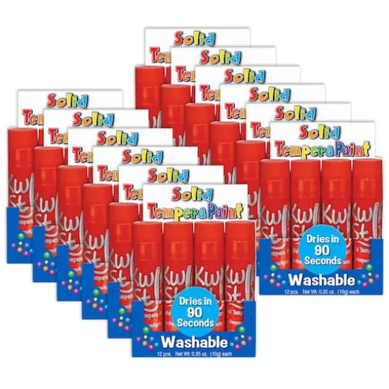 The Pencil Grip Red Kwik Stix, 12 Packs of 12 {1}