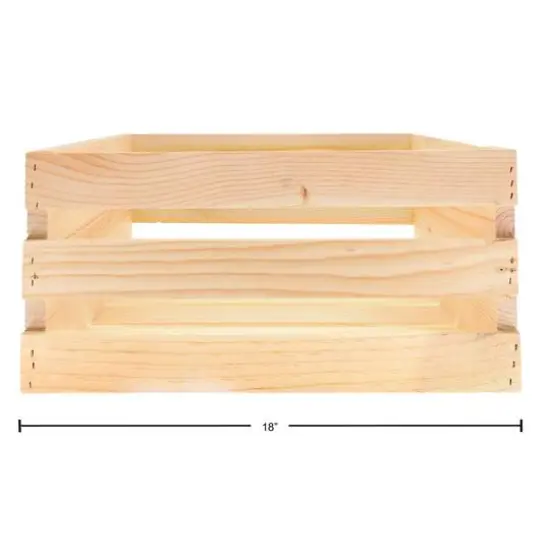 Good Wood by Leisure Arts&reg; 3-Piece Nested Wood Crate Set {5}