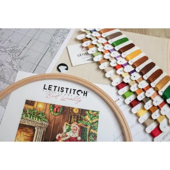 Letistitch Santa's Rest by the Chimney Counted Cross Stitch Kit {8}