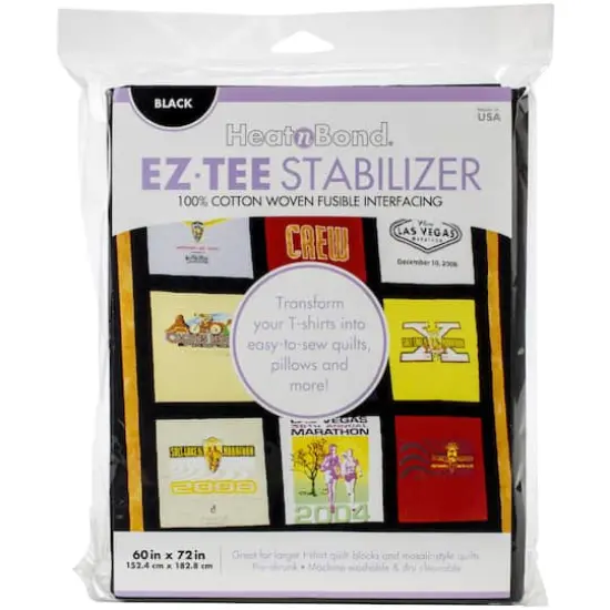 HeatnBond EZ-TEE Black Woven Fusible Stabilizer, 60" x 72" {3}