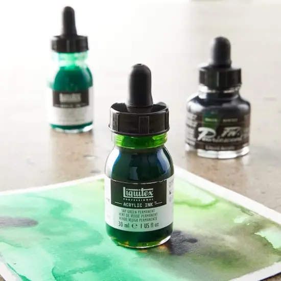 Liquitex&reg; Professional Acrylic INK!, 1oz.Sap Green Permanent {3}