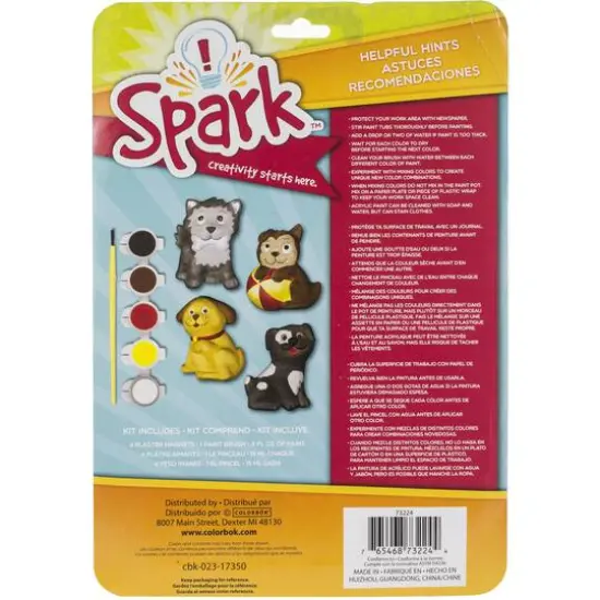 Spark&trade; Playful Pups Plaster Magnet Kit {3}