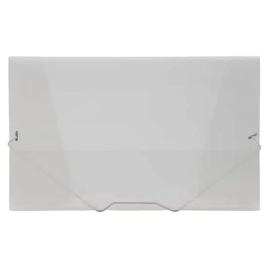 JAM Paper Action Case 9.875" x 15.25" Plastic Portfolio Legal Booklet Clear {1}