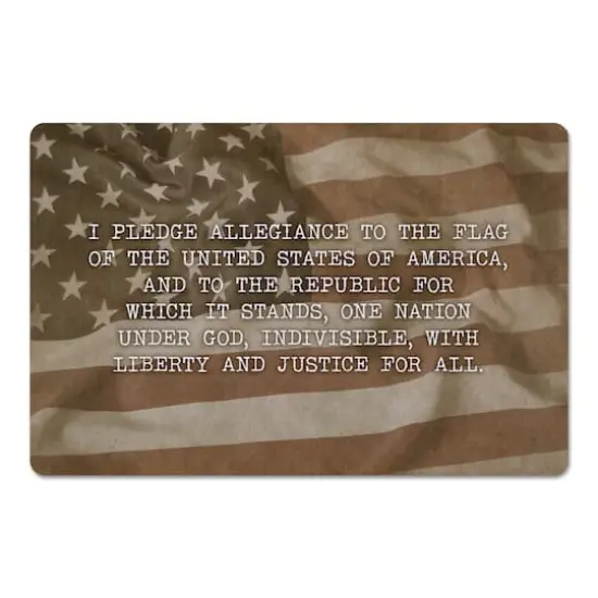 Pledge of Allegiance Floor Mat {1}