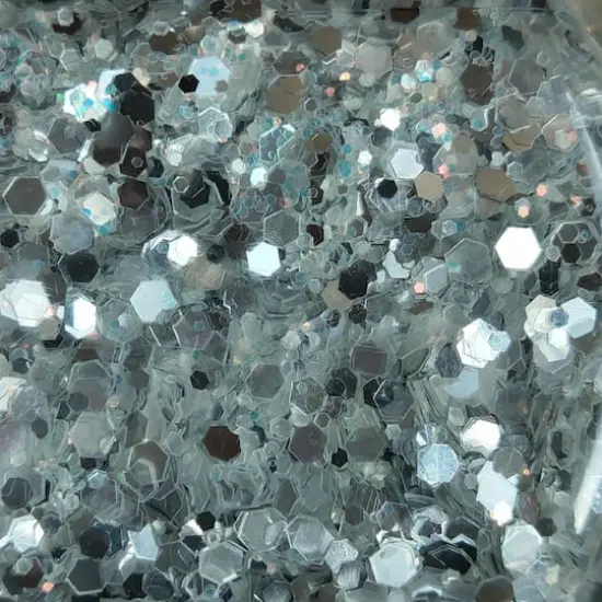 Glitzy Mix Specialty Polyester Glitter by Recollections&trade;Silver Glitz {4}