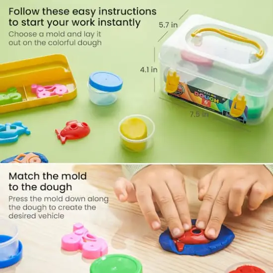 Arteza&reg; Kids Transportation Dough Kit {6}