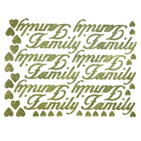 JAM Paper Family Gold Standard Script Stickers {1}