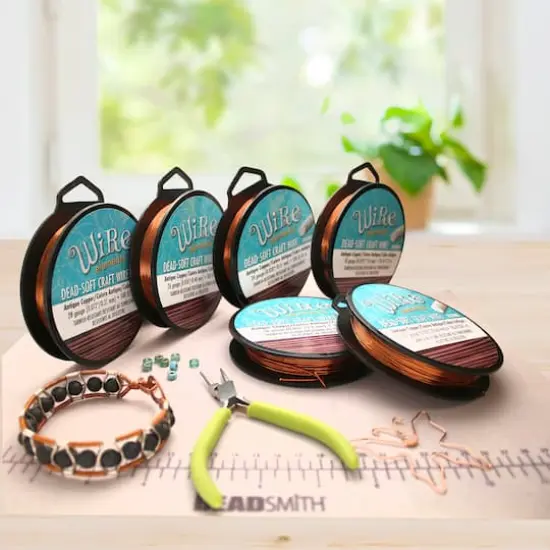 The Beadsmith&reg; Wire Elements&trade; 22 Gauge Tarnish Resistant Soft Temper Wire, 125ft. Antique Copper {4}