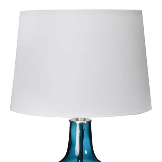 Hello Honey&reg; 27" Deep Blue Glass Table Lamp {3}