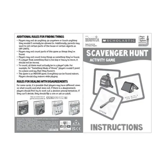 Scholastic Scavenger Hunt Activity Game {6}