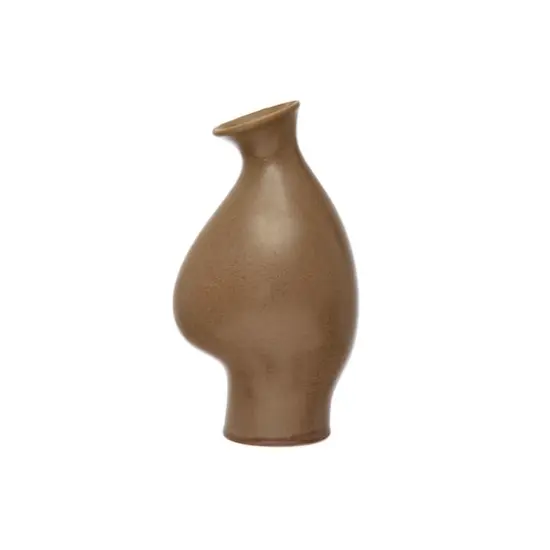 Hello Honey&reg; 10" Speckled Reactive Glaze Organic Shaped Stoneware Vase {1}