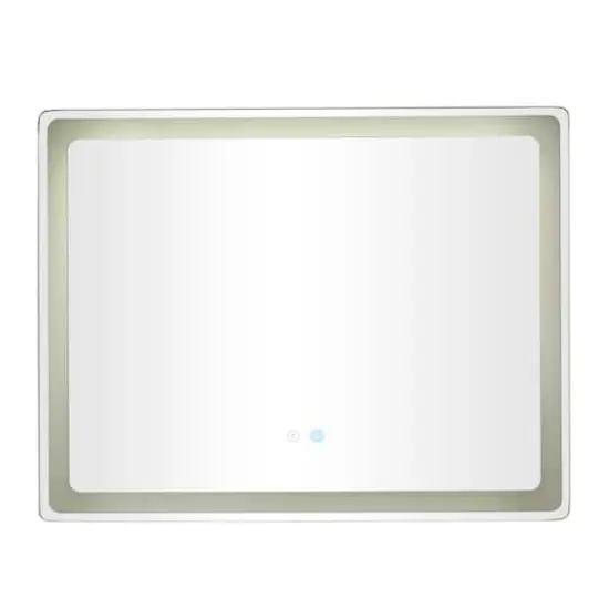 Clear Glass Modern Anti Fog Mirror, 36" x 1" x 28" {1}