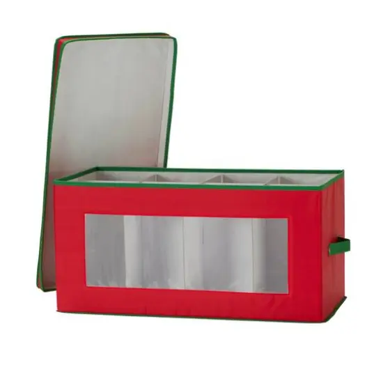 Household Essentials 15" Red Holiday Storage Box {9}