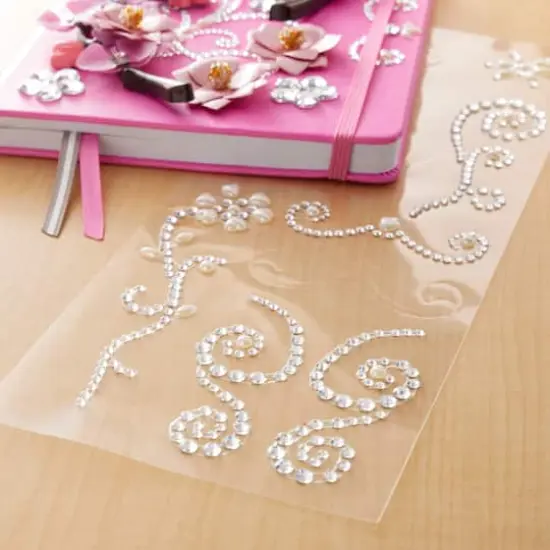 Clear Pearl Border Bling Stickers by Recollections&trade; {3}