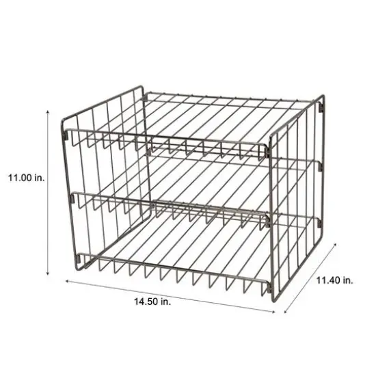 Kitchen Details 3-Tier Onyx Can Storage Organizer Rack {5}