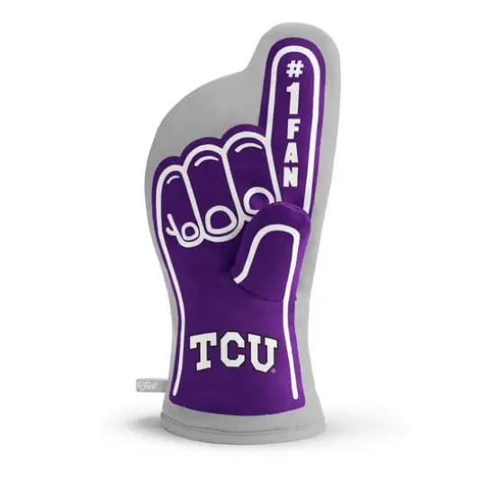 Quilted No.1 Oven Mitt TCU Horned Frogs {1}
