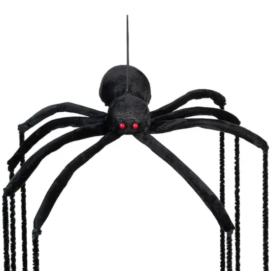 6ft. Black Long Legged Spider Halloween Decoration {3}