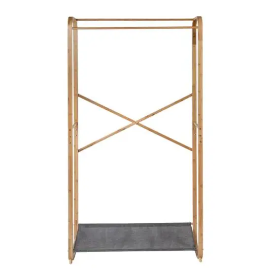 Honey Can Do Bamboo & Canvas Garment Rack {4}